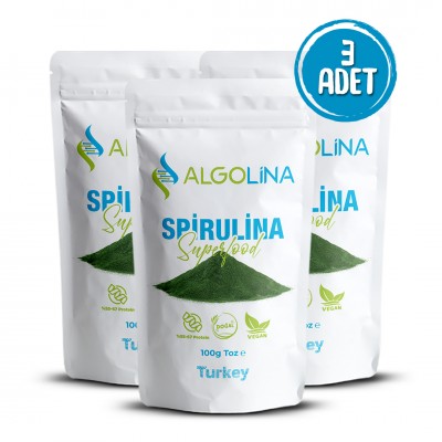 Algolina Spirulina Powder 100 g (3 piece) 